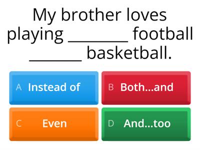 Connectors of addition