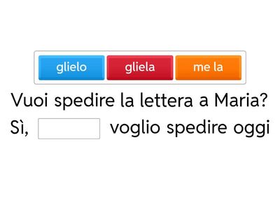 Italiano: i pronomi combinati 