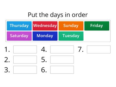 Days of the Week