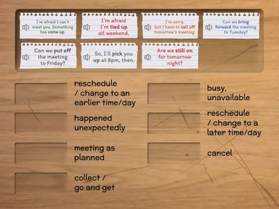 B1+ B2 - Business - Arrangements: phrasal verbs and collocations