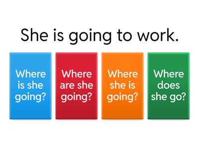 Present Continuous Questions