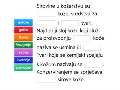 Koža i kožni proizvodi 2. komercijalisti