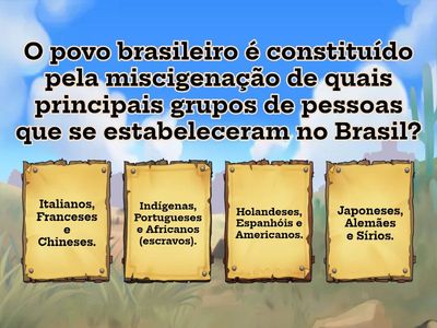 QUIZ HISTÓRIA - 4º BIMESTRE