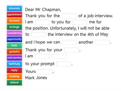 Cancelling an appointment