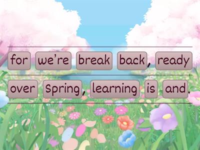 Welcome Back Unjumble 3/31