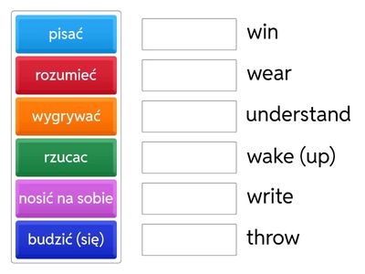 Czasowniki nieregularne reszta 