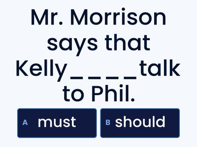 Lesson - Education - Must or Should?