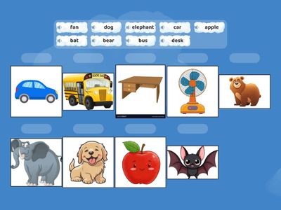 Vocabulary Words Exercise  A-F