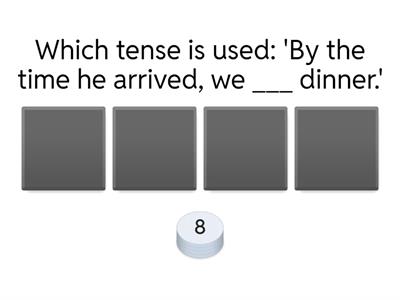 Advanced English Tenses Quiz