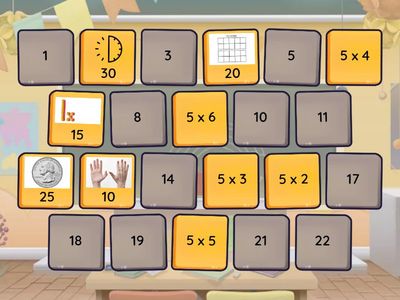 Matching Pairs Multiply by 5