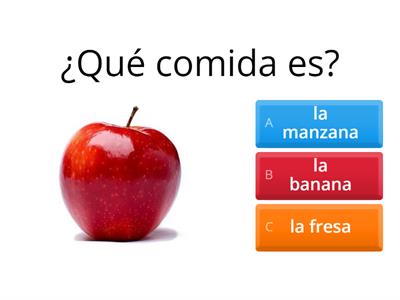 Las frutas y las verduras 