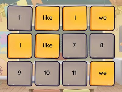 Sight Word Match U3 the