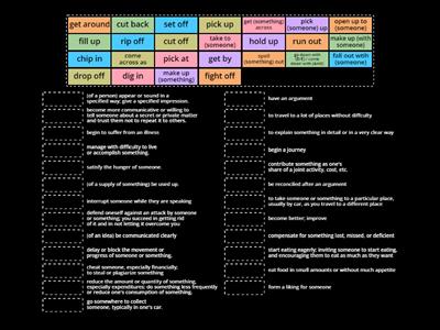 Phrasal Verbs Matching