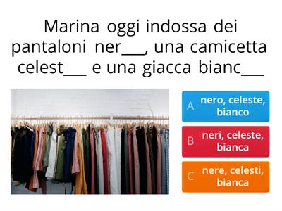 Vestiti e colori