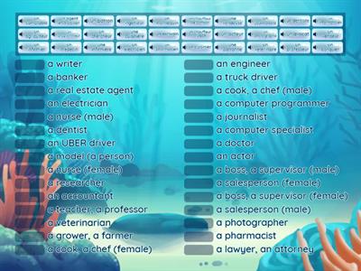 Professions - match-up