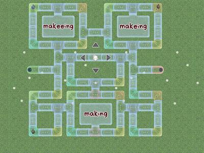 Maze Chase Adding  -ed and -ing