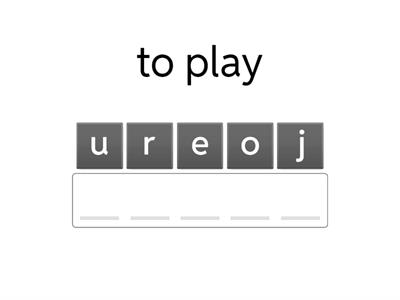 Regular ER, IR, RE verbs (infinitives)