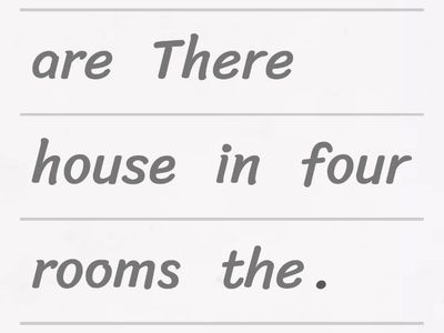 GTW A2  Word order There is There are