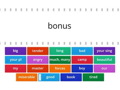 Vocabulary (Oulton Chapter 5)