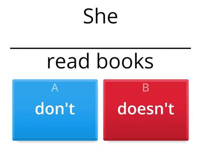 Present simple (negative) revision