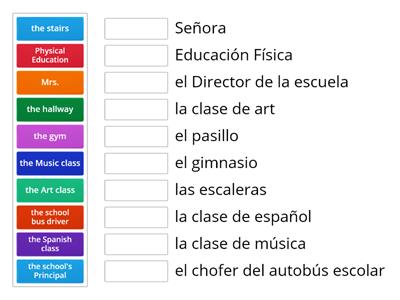 En la Escuela- Matching