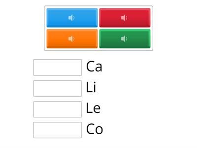 Silabas Li Le Co Ca