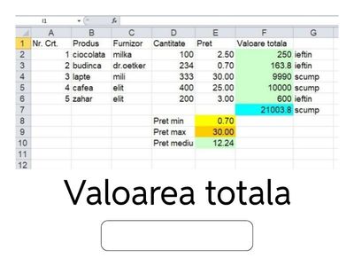EXCEL - aplicare formule i5