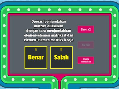 Penjumlahan dan Pengurangan Matriks