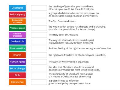 Rights and Responsibilities Match up 2