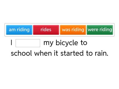 Fill-in-the-blank Past Continuous 