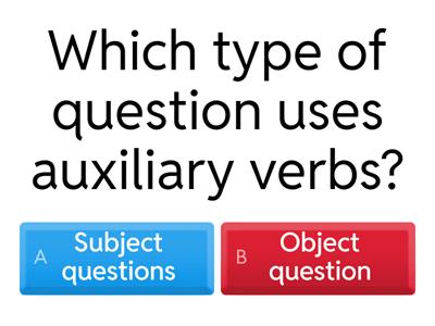  Subject and object questions 