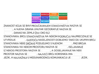 STANOVNIŠTVO - VJEŽBA 1