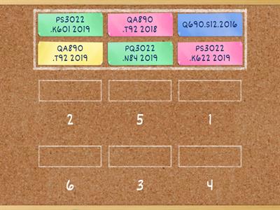 LOC Call Number Order