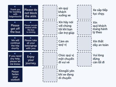 Instrusctions on the bus