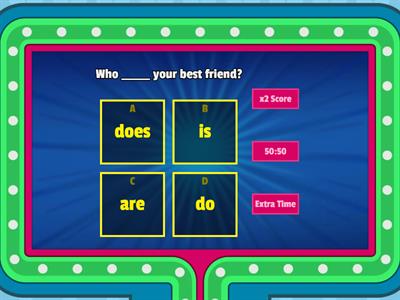 Present simple activity - am/is/are/do/does