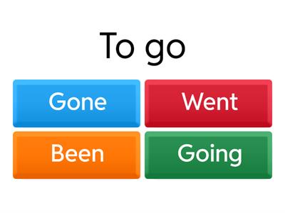 Irregular Verb Past Participles