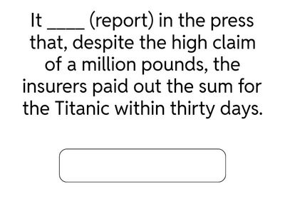 REPORTING VERBS- IMPERSONAL PASSIVE- C1.5