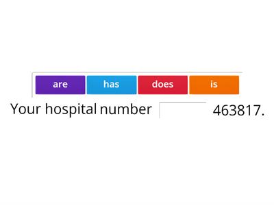 English for Nursing -- Present Simple Practice