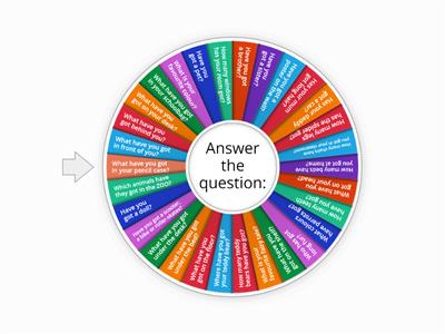 Questions - have you got...?