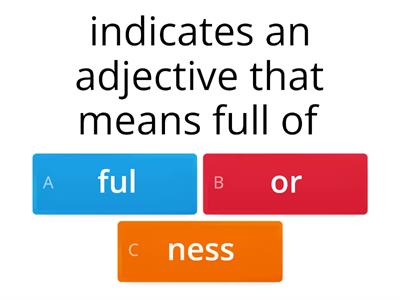 REWARDS #8 Activity I Prefix/Suffix Meanings