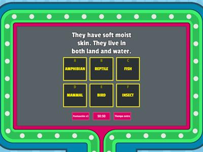 ANIMAL CLASSIFICATION | QUIZZ