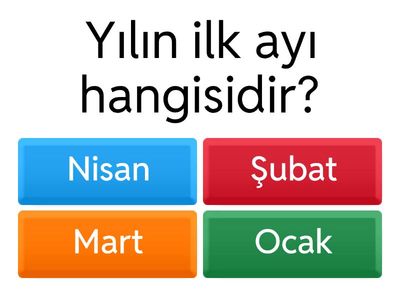 Aylar Hakkında Bilgi Yarışması