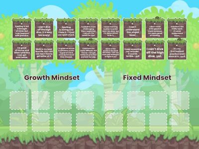 Growth Mindset Sorting Game