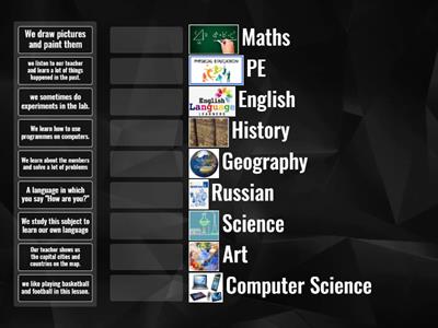 tiles school subjects GG2 quiz GG3