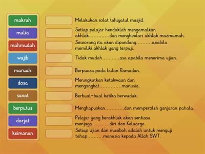 KUIZ PENDIDIKAN ISLAM TINGKATAN 1