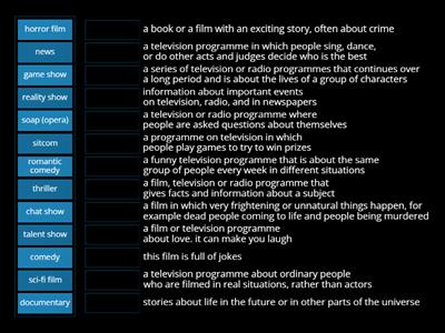 think 2. unit 3. films and TV programmes