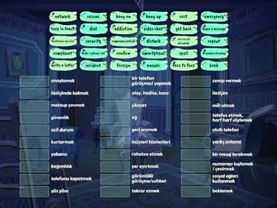 8. SINIF İNGİLİZCE DERSİ VOCABULARY TEST 3