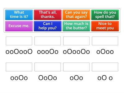 Phrases syllable stress 2