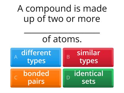 Atoms,Molecules & Compounds