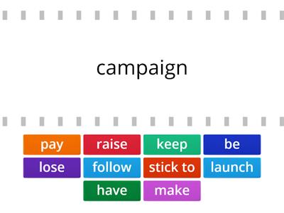 Match the verb with the noun